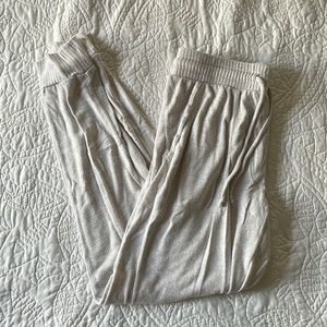 White light weight sweat pant
